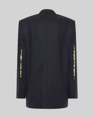 Giacca Heritage Nero Gessato - Sarah Maj