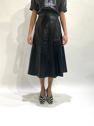 Midi Leather Skirt - Sarah Maj Design