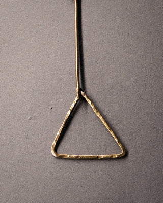 Women's Brass Earrings | Women's Triangular Earrings | Sarah Maj