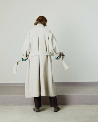 Women's Off-White Coat | Off-White Coat | Women's Coat | Sarah Maj