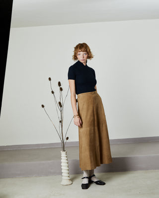 Mini Suede Skirt | Women's Suede Skirt | Sarah Maj