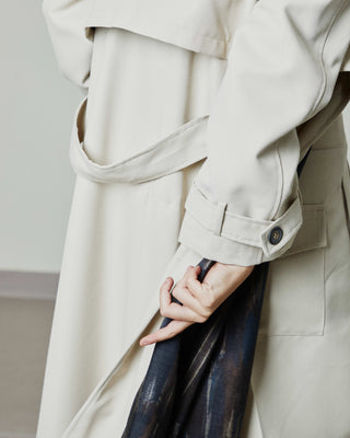 White Trench Coat | Classic Trench Coat | Sarah Maj