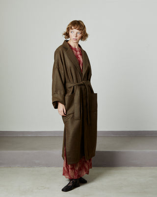 Olive Brown Coat | Women's Brown Coat | Sarah Maj