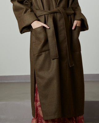 Olive Brown Coat | Women's Brown Coat | Sarah Maj