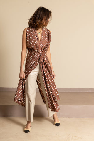 Tunica Gilet Lisetta Pois - Sarah Maj