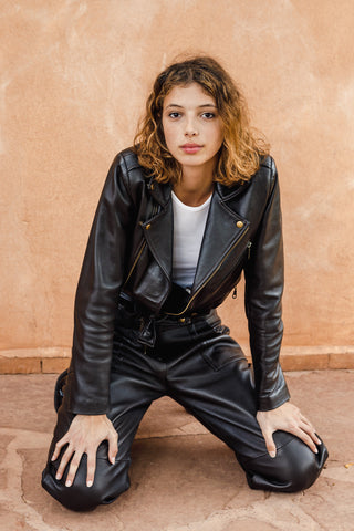 Arim Leather Jacket - Sarah Maj