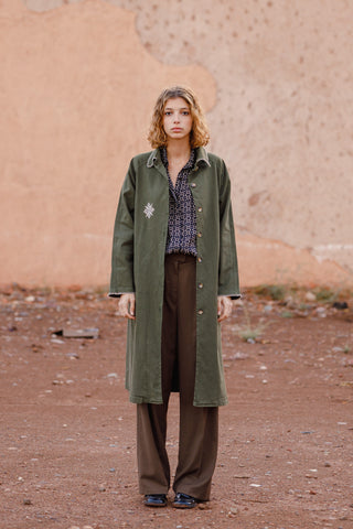 Trench-coat Nassim Green - Sarah Maj