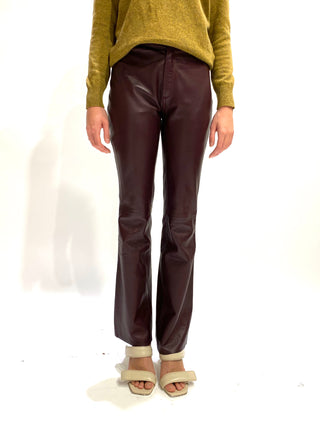 Leather Flare Pant - Sarah Maj Design
