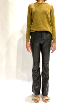 Leather Flare Pant - Sarah Maj Design