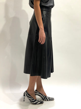 Midi Leather Skirt - Sarah Maj Design